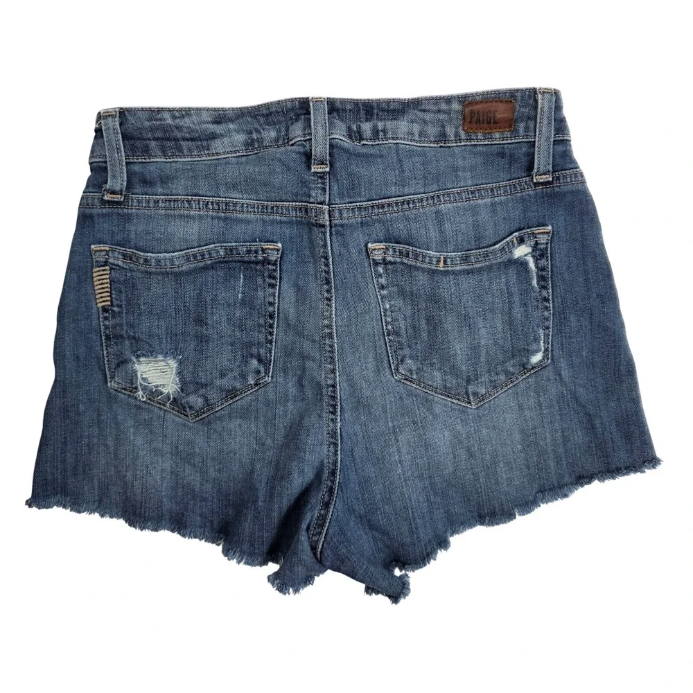 Paige Distressed Frayed Hem Margot Denim Short Women's Size‎ 26